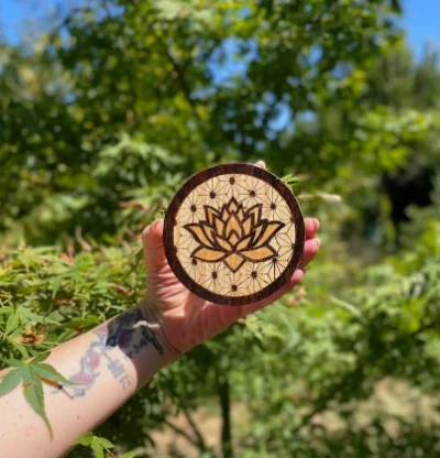 Zen Sous-verres - Pyroart Louve de Lune