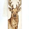 Cerf Marque-page en bois Pyrogravé - fait main- Pyroart by Louve de Lune