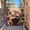 Tableau Kakashi Hatake en pyrogravure sur bois – Pyro’Art