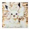 Décoration murale Pikachu sur bois – Tableau Pokémon | Pyro’Art