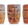 Chope viking personnalisée en bois pyrogravée à la main
