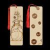Marque-page Totoro et Noiraudes en bois pyrogravé